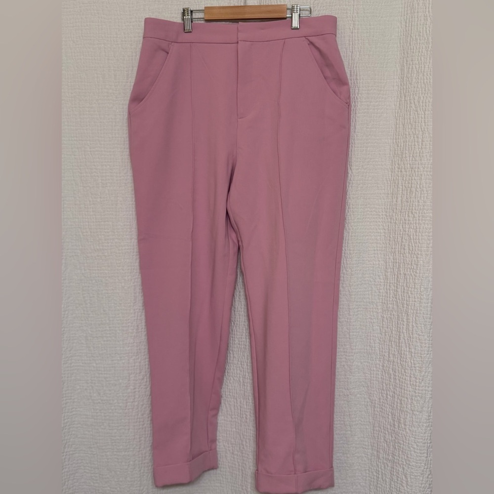 Maeve by Anthropologie Pink Tailored Chino Pants/Trousers US 12